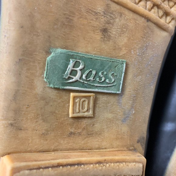 Vintage Bass Blizzard Duck Boots Men\'s Sz 10 D Brown Leather Water Resistant